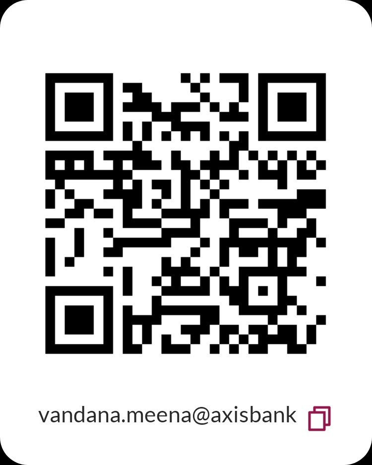UPI QR code for Vandana Meena Axis Bank UPI ID